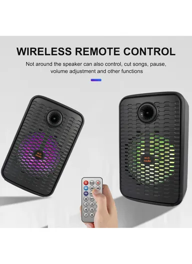 12" + Tweeter DJ Speaker 1800mAh Rechargeable Subwoofer Wireless Blue Tooth with Wireless Microphone, Wired Microphone &amp; Remote Control ZQS-12156