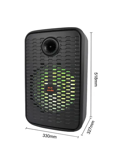 12" + Tweeter DJ Speaker 1800mAh Rechargeable Subwoofer Wireless Blue Tooth with Wireless Microphone, Wired Microphone &amp; Remote Control ZQS-12156