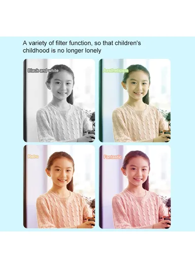 Kids 2.0 Inch HD Dual Lens Cartoon Design Children Digital Camera with 32G TF Card + Card Reader D12 - Green