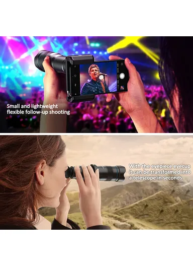 36X Monocular Telephoto Lens Tripod Stand Set Universal Phone Camera Lens Kit 36XJJ020