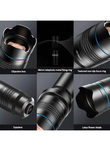 36X Monocular Telephoto Lens Tripod Stand Set Universal Phone Camera Lens Kit 36XJJ020
