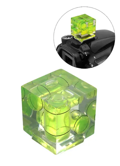Camera Hot Shoe 3D Level Balancing Bead for SLR Camera Hot Shoe Bubble Level H02 
