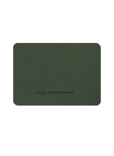 CLS 27.5x19cm Outdoor Camping Table PU Leather Mat Anti-dirt Picnic Tablecloth - Army Green