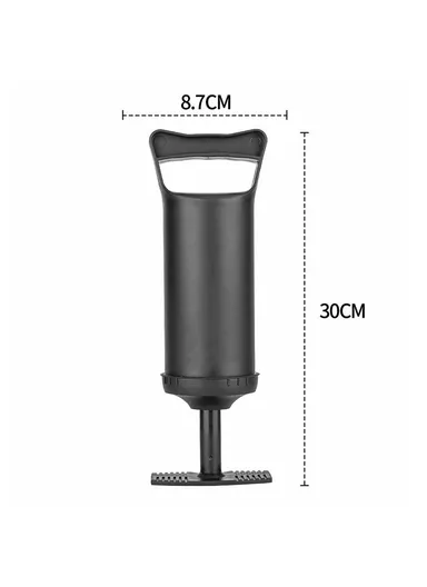 Manual Pump Quick Hand Pump with 3 Connection Air Nozzles, Multi-Purposes Hand-pull Air Pump HT-108 (L30 x W8.7)cm