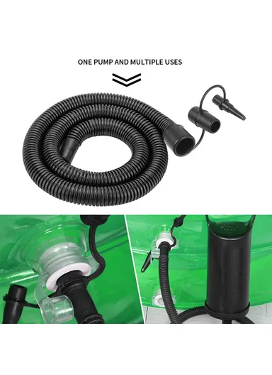 Manual Pump Quick Hand Pump with 3 Connection Air Nozzles, Multi-Purposes Hand-pull Air Pump HT-108 (L30 x W8.7)cm
