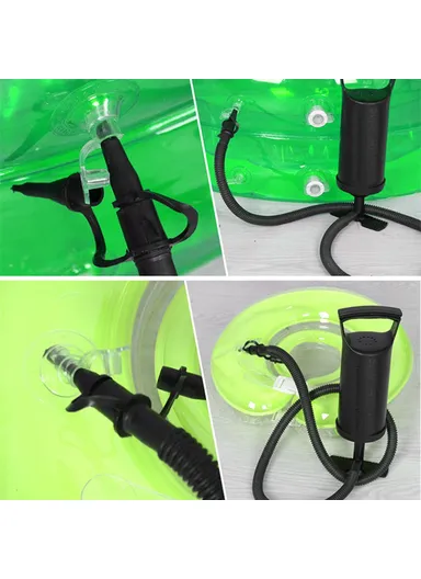 Manual Pump Quick Hand Pump with 3 Connection Air Nozzles, Multi-Purposes Hand-pull Air Pump HT-108 (L30 x W8.7)cm