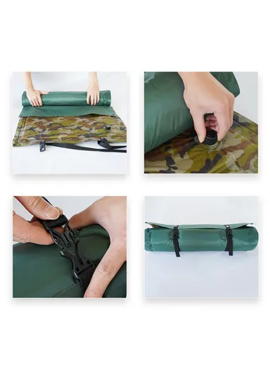 Self-Inflating Sleeping Pad Camping Mattress Sleeping Mat for Camping Hiking ZC-9#25 - Camouflage