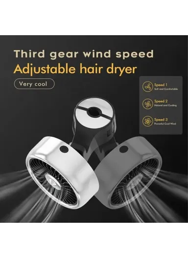 Car Backseat Electric Fan for Rear Seat Passenger with 3 Speed Modes + RGB Light for Vehicles SUV Truck - Black