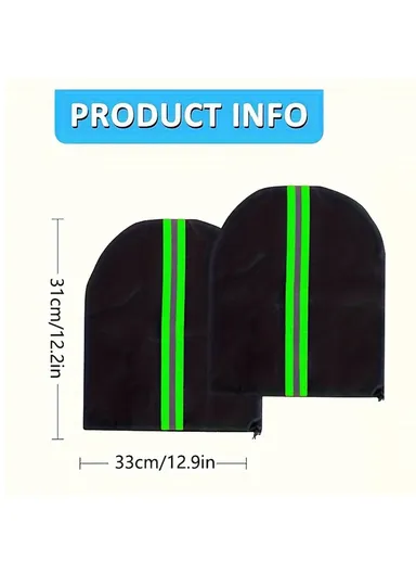 1 Pair 600D Oxford Cloth Car Rearview Mirror Cover Thickened Rainproof Snow-Proof Cover