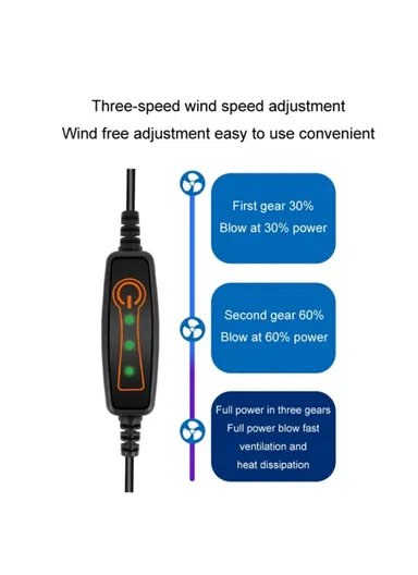 8-Fans Built-In USB Car Seat Summer Cooler Breathable Ice Silk Seat Cushion - Black