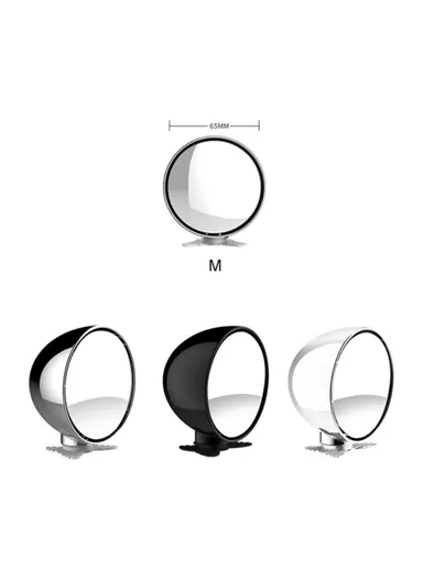 6.5cm 360 Degree Car Blind Spot Mirror, Safety Driving Wide Angle Adjustable Clear Rearview Mirror 044 - White
