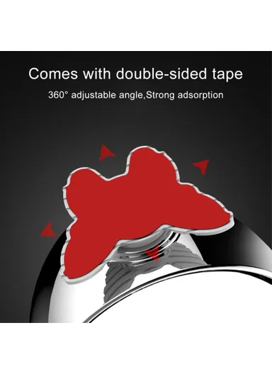 6.5cm 360 Degree Car Blind Spot Mirror, Safety Driving Wide Angle Adjustable Clear Rearview Mirror 044 - White