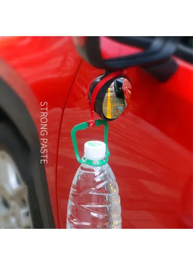 6.5cm 360 Degree Car Blind Spot Mirror, Safety Driving Wide Angle Adjustable Clear Rearview Mirror 044 - White