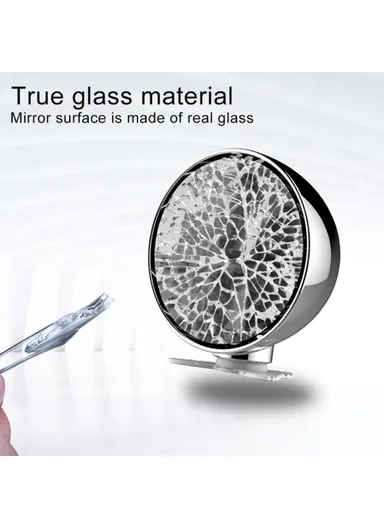 6.5cm 360 Degree Car Blind Spot Mirror, Safety Driving Wide Angle Adjustable Clear Rearview Mirror 044 - Black