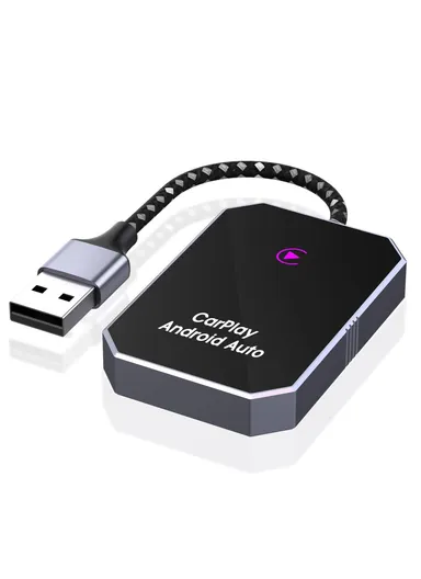 BY960H 2 in 1 Wireless CarPlay Android Auto Adapter Dongle Converts Factory Wired CarPlay to Wireless