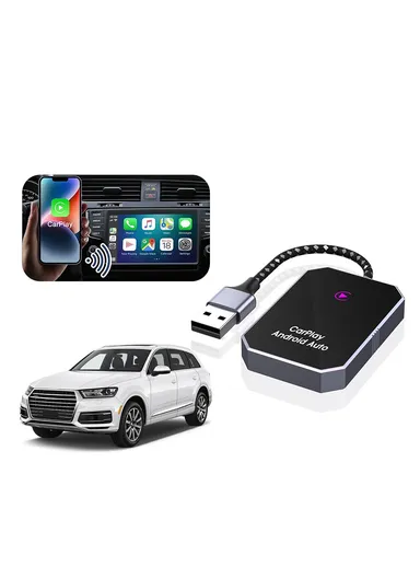 BY960H 2 in 1 Wireless CarPlay Android Auto Adapter Dongle Converts Factory Wired CarPlay to Wireless