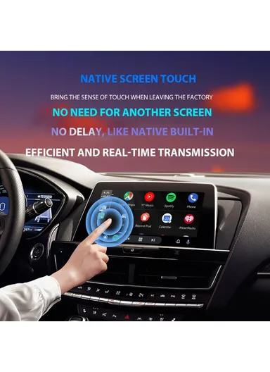 BY960H 2 in 1 Wireless CarPlay Android Auto Adapter Dongle Converts Factory Wired CarPlay to Wireless