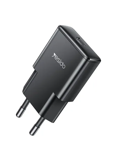 30W Ultra-Thin Fast Charger Type-C Port Power Adapter, EU Plug YC74