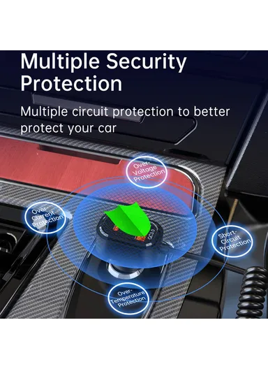 1.5m Spring Wire Bluetooth-compatible Receiver, MP3 Player Cigarette Lighter Car Charger with Light BC96 