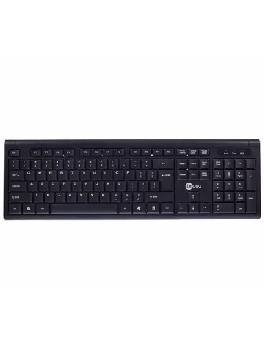 2.4G Wireless Keyboard &amp; Mouse Set with 104 Keys, Multi-Use Keyboard &amp; Mouse LECOO KW200 