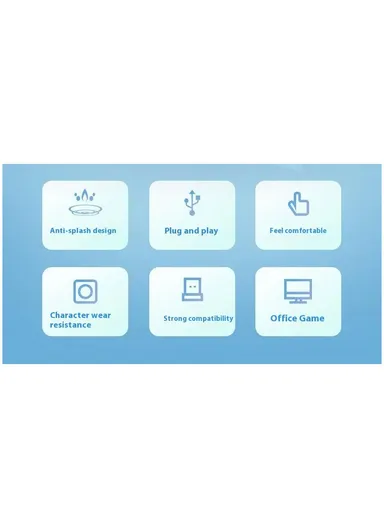 Wired USB Keyboard &amp; Mouse Combo Set, Multifunctional Keyboard &amp; Mouse LECOO CM102