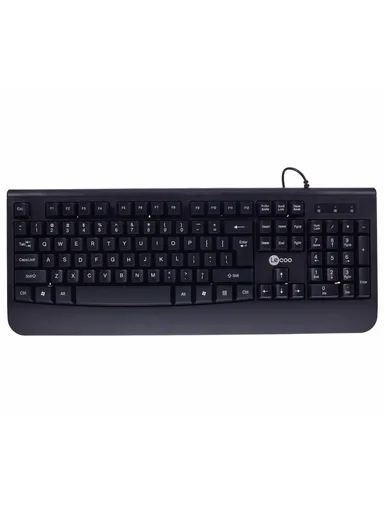  Hand Rest Ergonomic Design USB Wired Keyboard Mouse Combo LECOO CM105