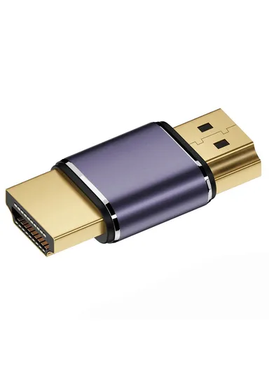 HD-011-A8K14 Gold-Plated HDMI Male to HDMI 2.1 Male Extension Adapter HDMI Coupler UHD 8K 60Hz Video Output Converter