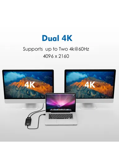 Thunderbolt 3 Splitter Adapter Type-C Thunderbolt 3 to Dual HDMI Multi-Screen Extender WL-UTA01H
