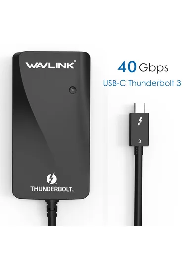 Thunderbolt 3 Splitter Adapter Type-C Thunderbolt 3 to Dual HDMI Multi-Screen Extender WL-UTA01H