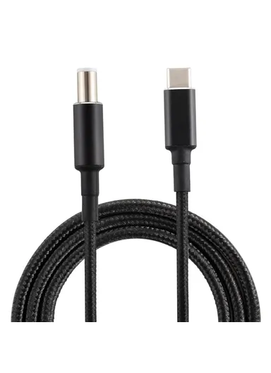 1.8m PD 100W 7.4 x 0.6mm Male to Type-C Male Nylon Braided Power Cable for Dell Laptop