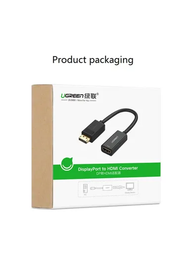 HD 1080P DisplayPort DP to HDMI Adapter Audio Video Converter 40362