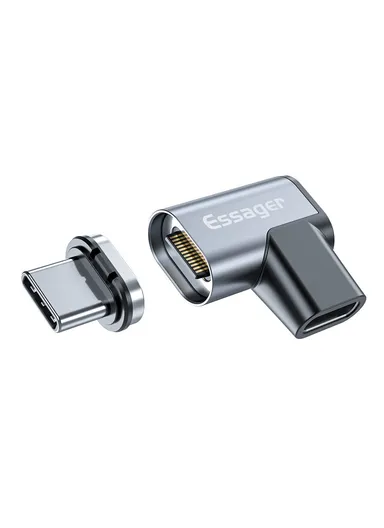24-Pin Magnetic Type-C OTG Adapter USB-C 3.1 Fast Charging Data Converter 10Gbs Data Sync Connector EZJCX-KTZ0G