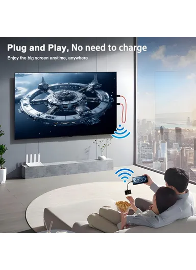 HD Wireless Transmitter Receiver Screen Mirror Projection Adapter THT-020-8+