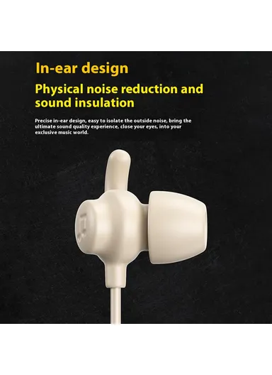 1.2m Kinkong Series Wired Earphones, Multi-use Sleep, Music, Calls In-Ear Headphones YB07 - 3.5mm Plug / Black