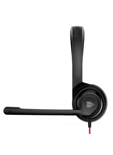 Single Ear USB Wired Headphone, Lightweight Office Calls Headset HW02U - Black 