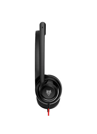 Single Ear USB Wired Headphone, Lightweight Office Calls Headset HW02U - Black 