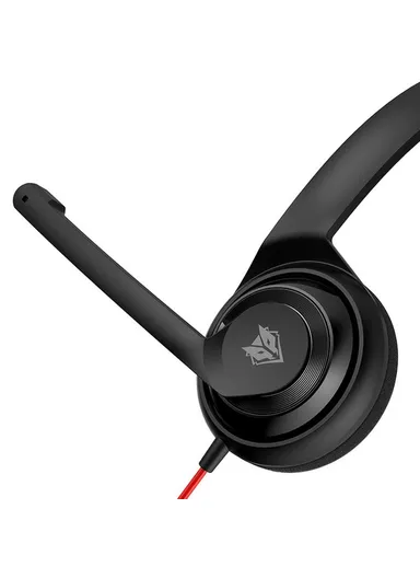 Single Ear USB Wired Headphone, Lightweight Office Calls Headset HW02U - Black 