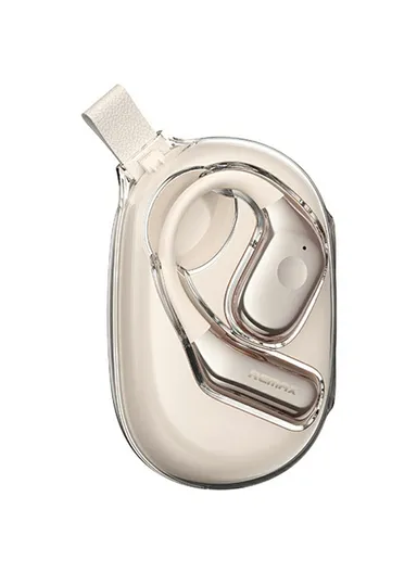 OWS Air Conduction Earphones Bluetooth-compatible 5.4 Wireless Open Earbuds Openbuds P10 - Ivory White