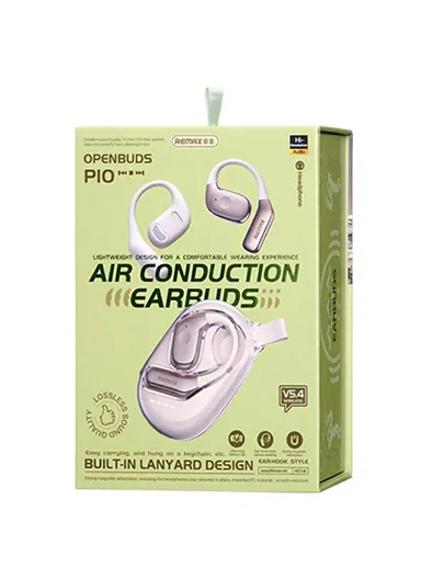 OWS Air Conduction Earphones Bluetooth-compatible 5.4 Wireless Open Earbuds Openbuds P10 - Ivory White
