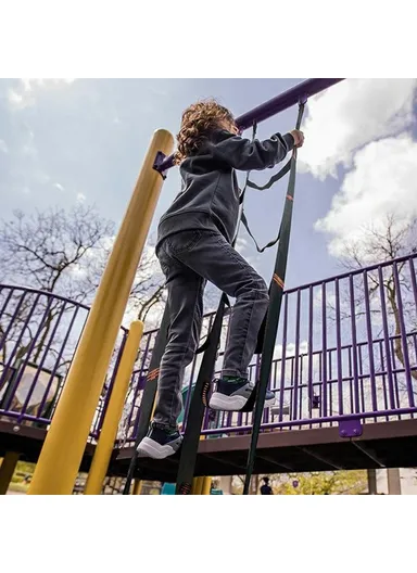 200kg Load Outdoor Climbing Ladder, High Strength Polyester Webbing Rope Ladder Single Row Climbing Ladder (L210 x W35)cm