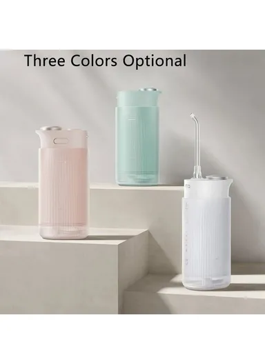 200ml 2200mAh Rechargeable Electric Water Flosser, 4 Gears Teeth Cleaning Oral Irrigator Water Flosser MIJIA MEO704 F400 - Pink