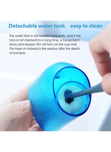 700mAh Rechargeable Teeth Cleaner Oral Irrigator, Portable Waterproof Toothpick Oral Cleaning Tooth Whitening 360-degree Rotary Nozzle YOUPIN SOOCAS W3 Pro 