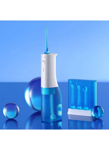 700mAh Rechargeable Teeth Cleaner Oral Irrigator, Portable Waterproof Toothpick Oral Cleaning Tooth Whitening 360-degree Rotary Nozzle YOUPIN SOOCAS W3 Pro 