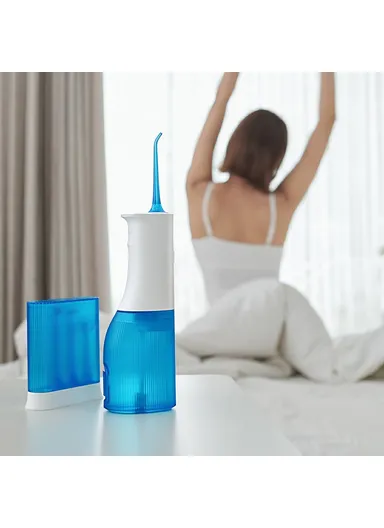 700mAh Rechargeable Teeth Cleaner Oral Irrigator, Portable Waterproof Toothpick Oral Cleaning Tooth Whitening 360-degree Rotary Nozzle YOUPIN SOOCAS W3 Pro 