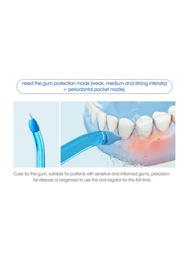 700mAh Rechargeable Teeth Cleaner Oral Irrigator, Portable Waterproof Toothpick Oral Cleaning Tooth Whitening 360-degree Rotary Nozzle YOUPIN SOOCAS W3 Pro 