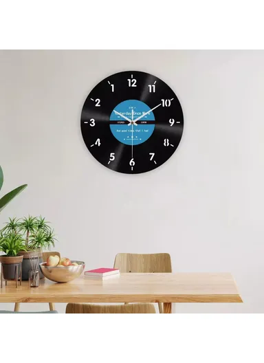 30cm Vinyl Records Backwards Wall Art Clock 12 inch Reverse Decorative Clock Vintage Decor