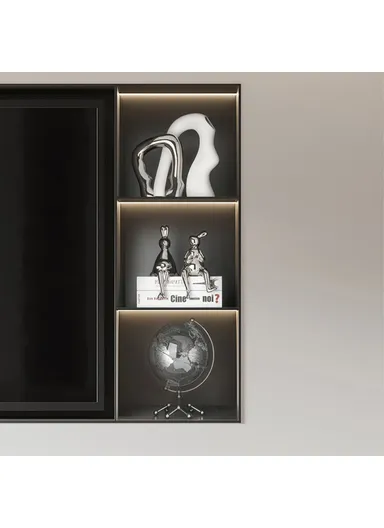 1-Pair Ceramic Rabbit Decors TV Stand Decor Shelf Decorations Statue Set BHM