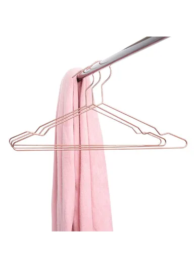 Anti-slip Clothes Hanger, Electroplating Iron Hanger Heavy Duty Cloth Holder (W42 x H24)cm