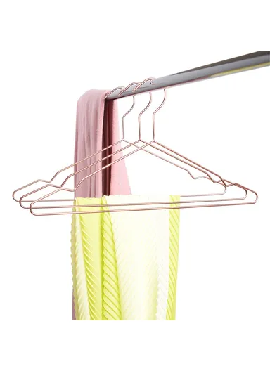 Anti-slip Clothes Hanger, Electroplating Iron Hanger Heavy Duty Cloth Holder (W42 x H24)cm