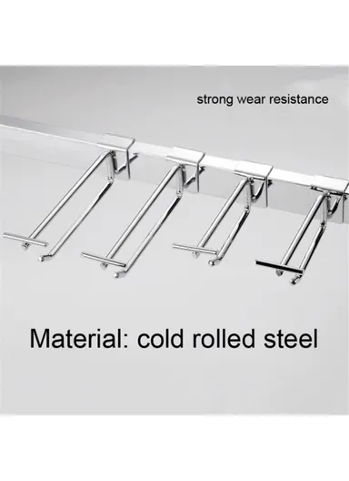 10-Pcs 25cm Two-Rod Square Tube Garage Hanger, Multi-Use Steel Wall Hanger Storage Hanging Pole Organizer